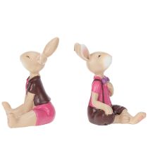 Produkt Zestaw figurek Zajączka Wielkanocnego, urocza dekoracja stołu na Wielkanoc i wiosnę, 9 cm, 4 sztuki