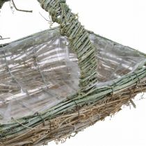 Kosz na rośliny, kosz na kwiaty, gałązki winorośli Shabby-Chic L42cm/34cm/28cm Zestaw 3 szt.