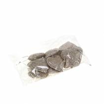 Produkt Brokatowe serce do zawieszania szampana 6cm x 6,5cm 12 szt