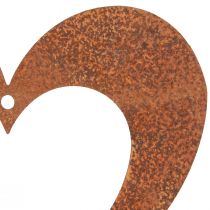 Produkt Serce rdzawa dekoracja serce metalowe patyna 15cm 6 szt