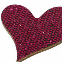 Ozdobne serce rozproszone fioletowe 3-5cm 48szt