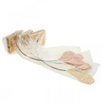 Produkt Dekoracja stołu serca ślubne, dekoracja serca metalowe pomarańczowo-żółte W40cm 3szt