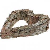 Produkt Dekoracyjne serce, otwarta kora sosnowa, jesienna dekoracja, dekoracja grobu, dekoracja stołu, zestaw roślin 30×24 cm