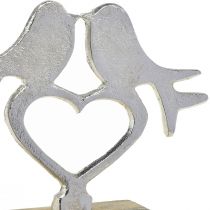Produkt Ozdoba serce do umieszczenia z dekoracją ślubną w kształcie ptaka 16,5cm × 19,5cm