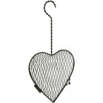 Metalowe serce, druciane serce, koszykowe serce Brązowe W16.5cm D31cm
