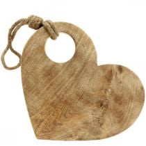 Drewniana dekoracja ścienna w kształcie serca taca w kształcie serca w kształcie serca 39 cm
