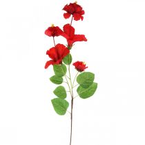 Sztuczny kwiat gałąź hibiskusa czerwona gałąź dekoracyjna hibiskus H107cm
