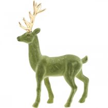 Produkt Dekoracyjny jeleń dekoracyjna figura dekoracyjna renifer flokowany zielony wys.37cm