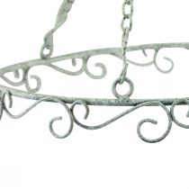 Produkt Wisząca dekoracja metalowy pierścień dekoracyjny biały shabby chic Ø30cm W30cm