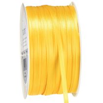 Produkt Wysokiej jakości wstążka prezentowa satynowa żółta wstążka 3mm × 50m
