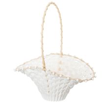 Produkt Kosz ślubny dla dziewczynki z kwiatami 24 cm x 17 cm