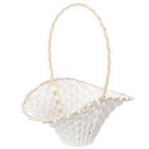 Produkt Kosz ślubny dla dziewczynki z kwiatami 24 cm x 17 cm