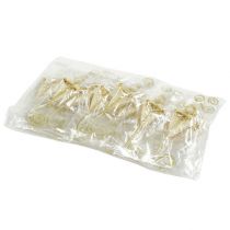 Produkt Wpinka ślubna z kremowym serduszkiem 12cm 16 szt