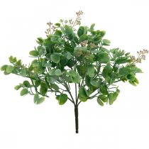 Produkt Dekoracja ślubna gałązki eukaliptusa z kwiatami ozdobny bukiet zielony, różowy 26cm