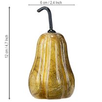 Produkt Drewniana gruszka dekoracja z drewna gruszkowego jesień czerwony żółty biały 12×6cm 3 sztuki