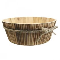 Drewniana miska dekoracyjna naturalne drewno Dekoracja rustykalna Ø28cm W10cm