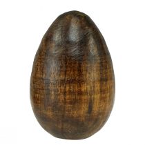 Jajka drewniane brązowe drewno mango Pisanki drewniane wys. 8cm 3szt