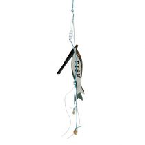 Produkt Wieszak drewniany rybka niebieski 36cm 4 szt