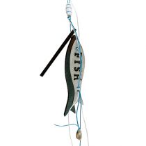 Produkt Wieszak drewniany rybka niebieski 36cm 4 szt