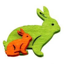 Produkt Drewniany królik 2cm - 4cm kolorowy mix 96 sztuk