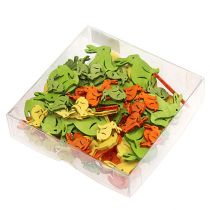 Produkt Drewniany królik 2cm - 4cm kolorowy mix 96 sztuk