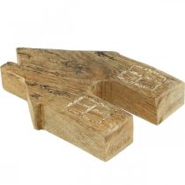 Produkt Drewniana dekoracja domu Świąteczny dom drewniany dom dekoracja drewniany stojak wys.15cm