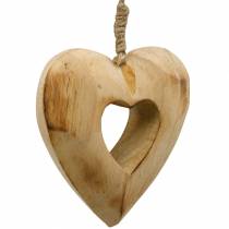 Ozdobna zawieszka serce, drewniane serce, walentynki, drewniana zawieszka, dekoracja ślubna 6szt