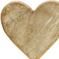 Produkt Drewniane serce serce na patyku deco serce drewno naturalne 25,5cm wys.33cm