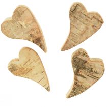 Produkt Drewniane serca rozrzutnik serce brzozowe naturalne 6×4cm 16szt