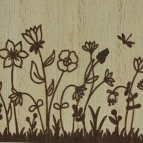 Produkt Drewniane pudełko z uchwytem na długopisy, organizer na biurko naturalny 14×8×12cm