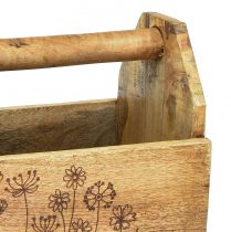 Produkt Drewniana skrzynia z uchwytem skrzynka narzędziowa drewniana 30x15x24cm