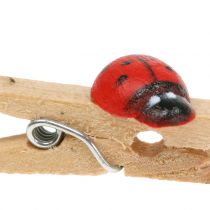 Produkt Ozdobne drewniane klipsy biedronki 2,5cm 180 szt