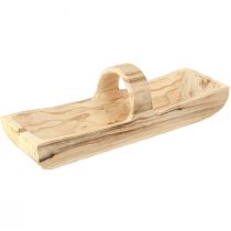 Produkt Kosz drewniany z rączką z drewna Paulownia 56×16cm W16cm
