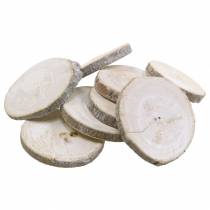 Krążki drewniane okrągłe bielone Ø3-4,5cm 400g w siatce