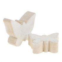 Produkt Drewniany motyl biały 2,8 cm - 3,3 cm 28 sztuk