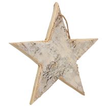 Produkt Drewniane gwiazdki dekoracja wieszak dekoracyjny dekoracja rustykalna białe drewno Ø20cm