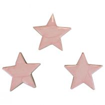 Produkt Drewniane gwiazdki dekoracja gwiazdki Dekoracja świąteczna różowy połysk Ø5cm 8szt