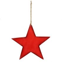 Produkt Gwiazdki drewniane do zawieszenia 30cm czerwone 3 szt