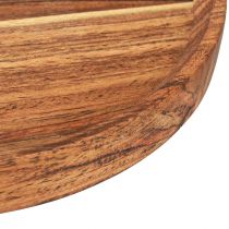 Produkt Drewniana taca drewniana płyta akacja naturalnie olejowana Ø25cm W2,5cm