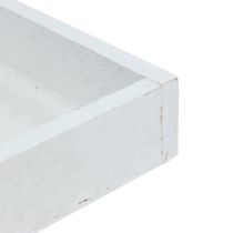 Produkt Taca drewniana biała taca kwadratowa 14cm × 14cm × 3cm 5szt