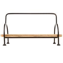 Produkt Taca drewniana owalna podłużna taca ozdobna z uchwytem 49×18×26cm