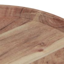 Produkt Taca drewniana okrągła taca z drewna akacjowego naturalna deska do krojenia Ø25cm