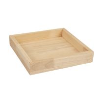 Produkt Taca drewniana ozdobna taca drewniana kwadratowa naturalna 20×20×3,5cm