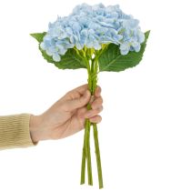 Produkt Sztuczne kwiaty hortensji, realistyczny wygląd, do dekoracji salonu, 34 cm, 3 sztuki