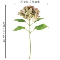 Produkt Sztuczna hortensja dekoracyjna z łodygą, 46 cm