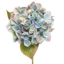 Produkt Hortensja Sztuczny Kwiat Niebieski Fioletowy Ø18cm Dł. 69cm 2szt