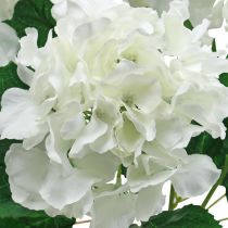 Produkt Deco bukiet hortensja białe sztuczne kwiaty 5 kwiatów 48cm