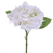 Hortensja Sztuczne Białe Kwiaty Prawdziwe W Dotyku 33cm