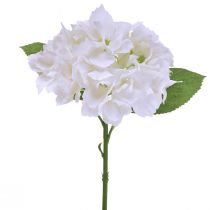 Produkt Hortensje Sztuczne Białe Sztuczne Kwiaty Kwiaty Prawdziwe Dotykowe 33cm