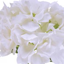 Produkt Hortensje Sztuczne Białe Sztuczne Kwiaty Kwiaty Prawdziwe Dotykowe 33cm